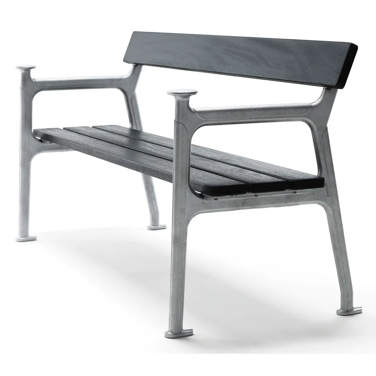 Vilamoura sofa / g:natur / v:svart las. mah. Byarum