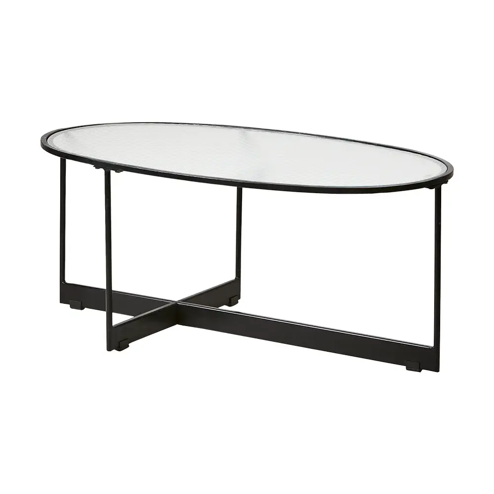 MILAN bord sort/glass