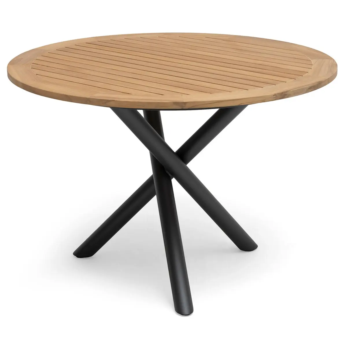 Ekeryd spisebord 110 cm i teak/aluminium