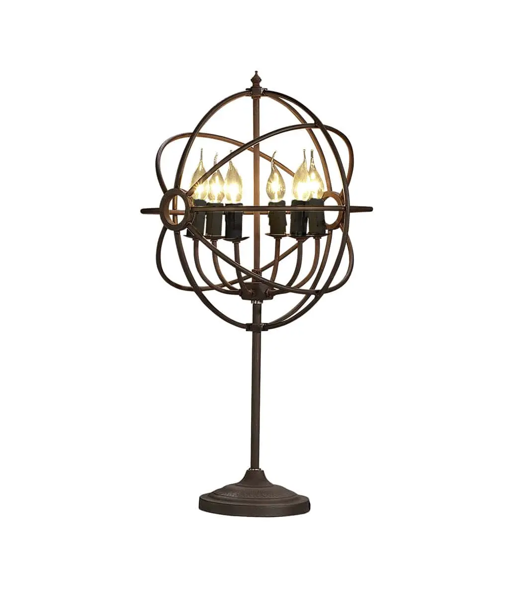 Rome bordlampe, antikk rust