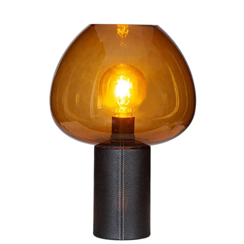 Cozy Bordlampe Svart/Brandy