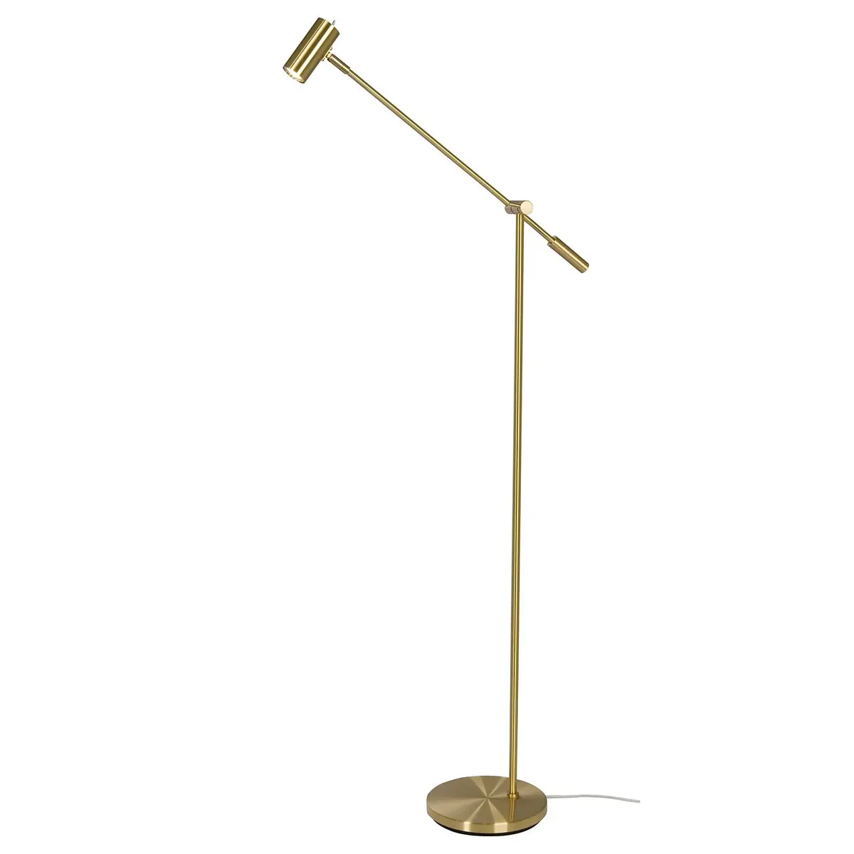 Cato gulvlampe dimbar polert messing