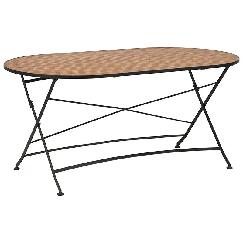 Brewer bord 85x160 cm Svart / Teak