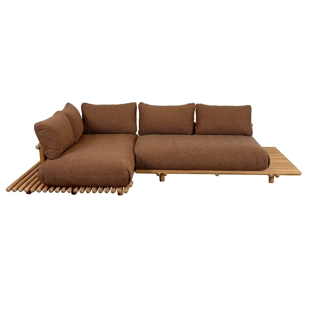 Sticks hjørnesofa Teak/umber brown