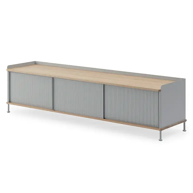 Enfold skjenk 186 x 45 cm - oiled oak Grey