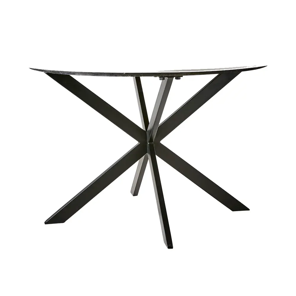 MILAN bord hvit/svart Ø120