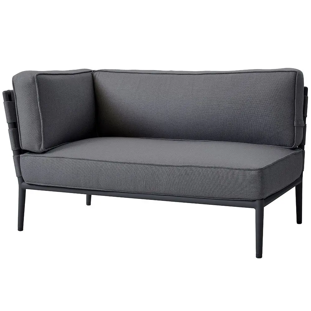 Conic 2-seters sofa høyre grå