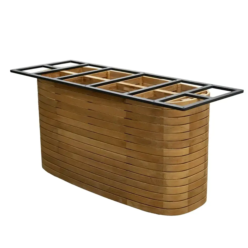Mellow matbordramme oval f/bordsskiva 240x130 cm & 300x130 cm Teak