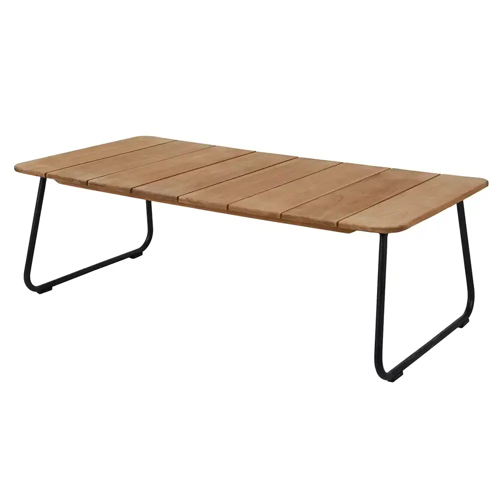 Nolli salongbord 70 x 140 cm svart/teak Brafab