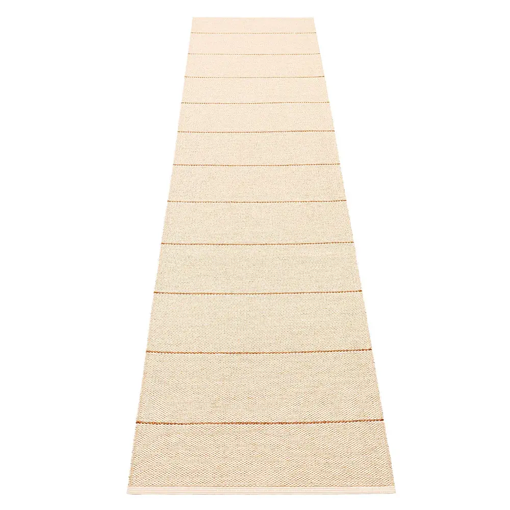 Lea teppe Beige/Rust/Vanilla 70 x 300 cm