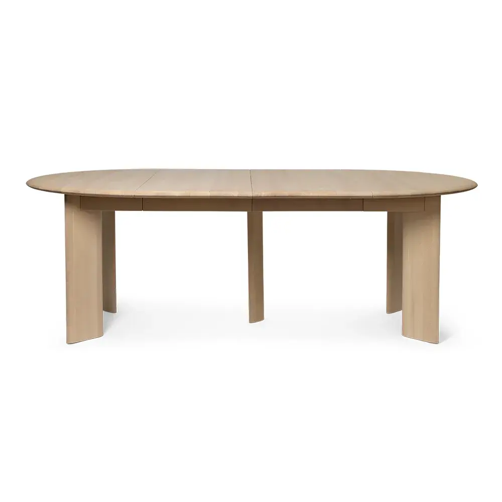 Bevel Spisebord 117-217x117 cm - White Oiled Beech