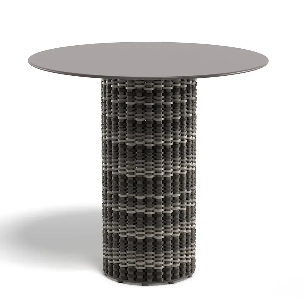 MYMI bistro bord, Ø 80 cm, HPL bordplate DHZ black pepper 0317 myezra 0249