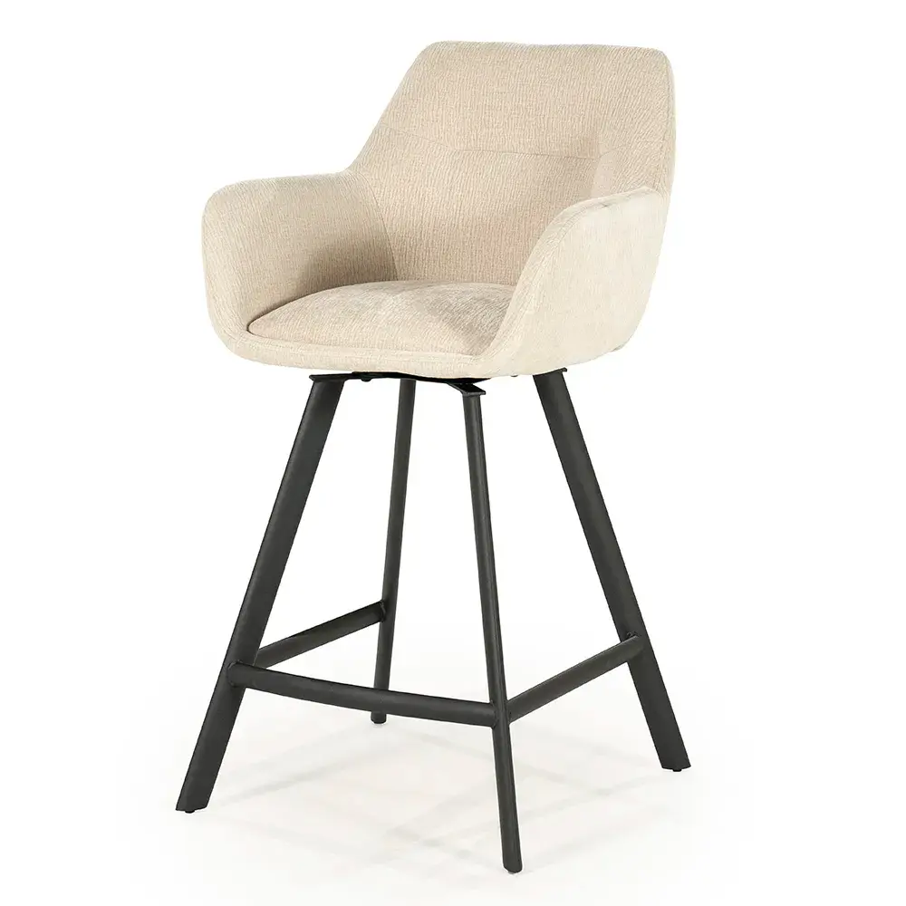 Bliss barstol med armlener - beige