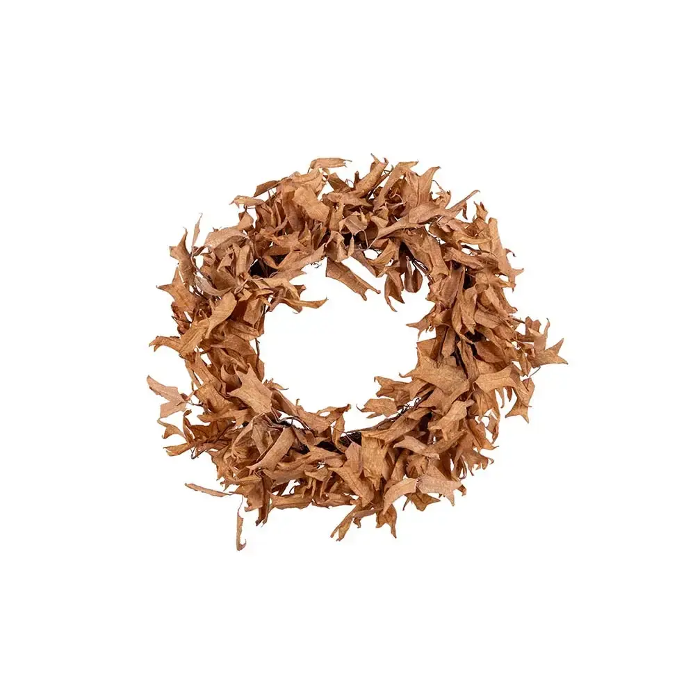 Bladkrans Ø60 cm beige