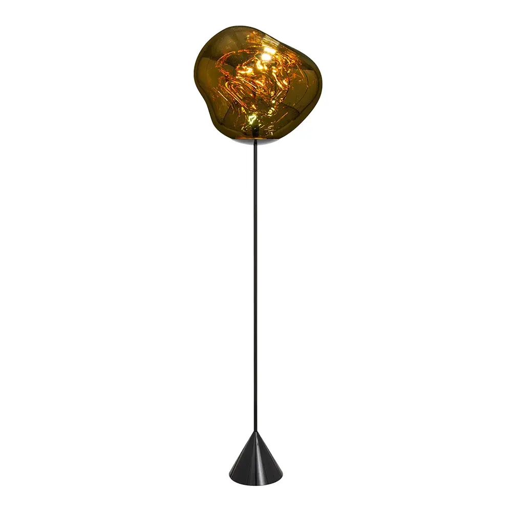 Melt Cone Slim Golvlampa Gold LED