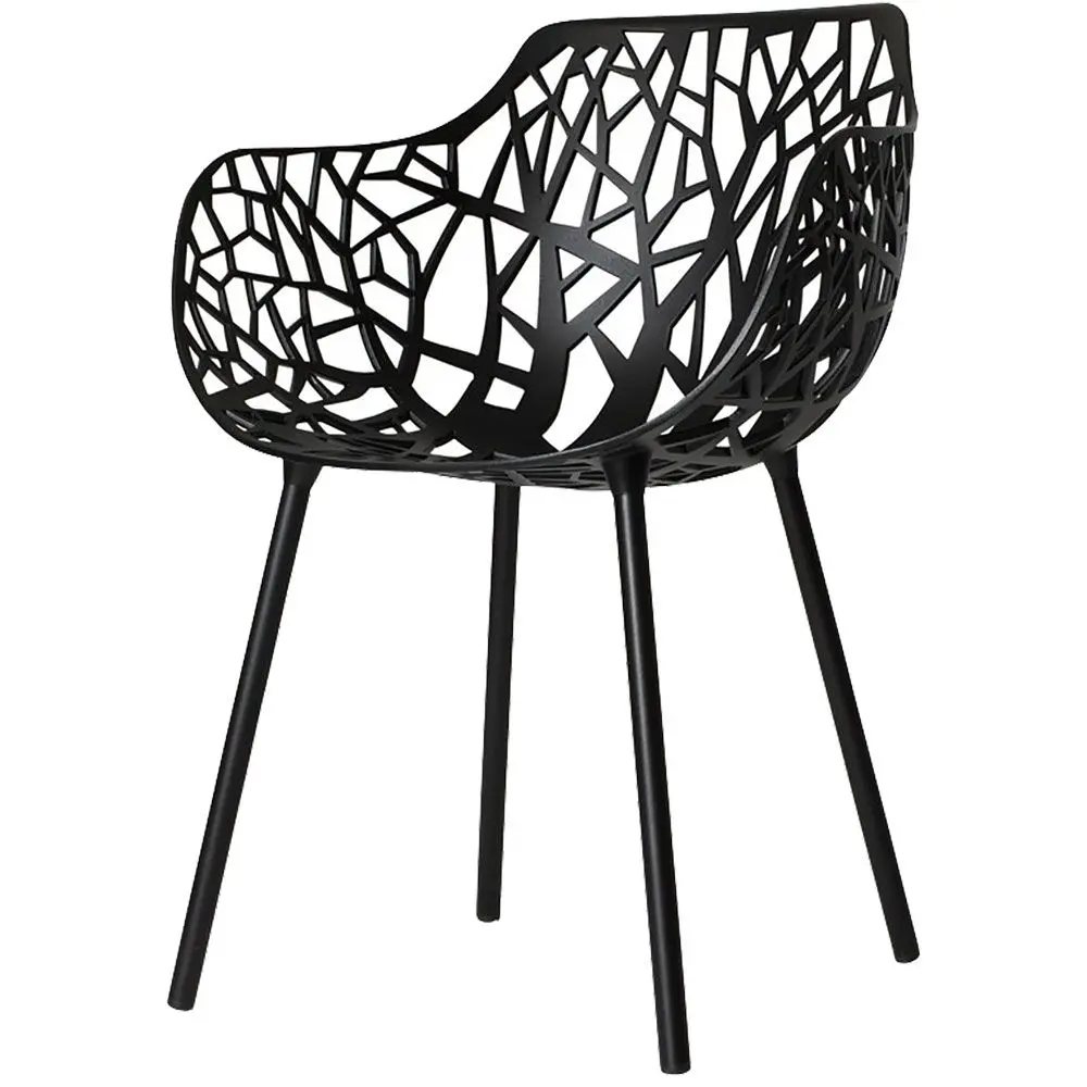 Forest Stol med armlener Black