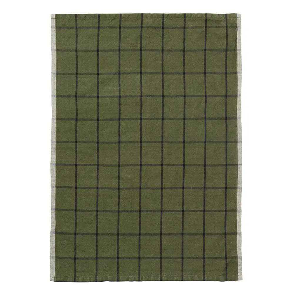Kjøkkenhåndkle Hale Green/Black
