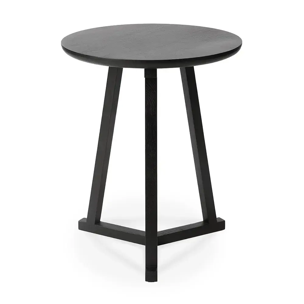Tripod Sidebord Svart eik