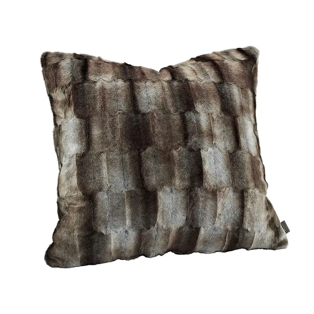 BELMONT Putetrekk Grey/Simply Greige med vevd bakside 60x60 cm