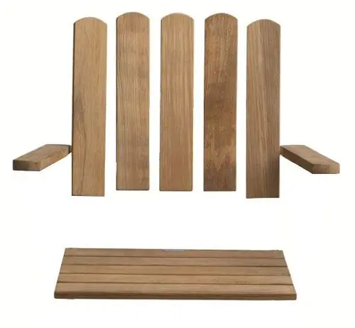 Tresett A2, 50 cm Ubehandlet teak, inkl. skruer