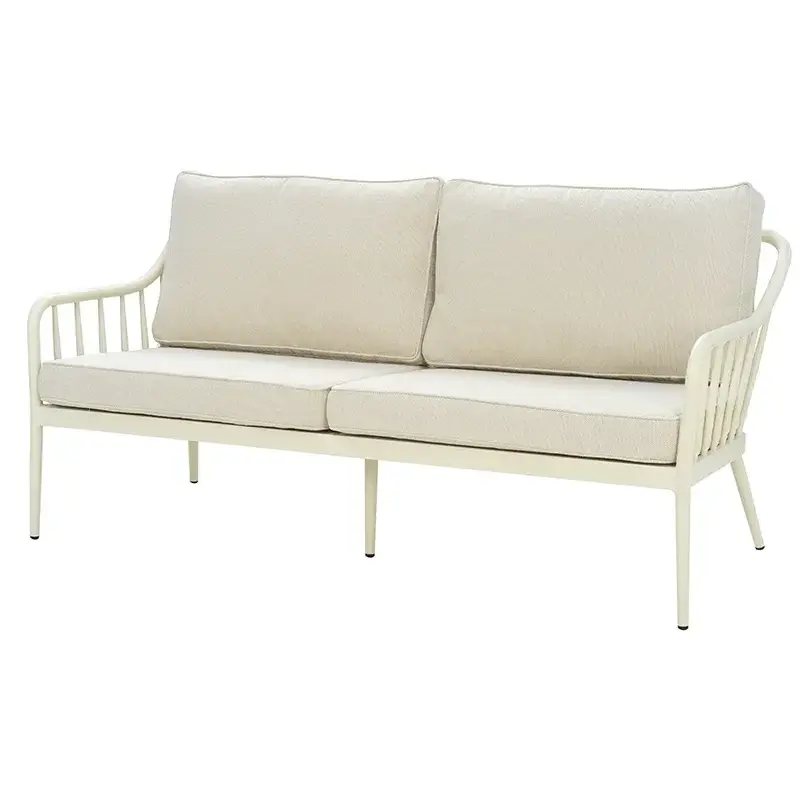 Coleville 3-seters sofa Pearl white / Dot beige