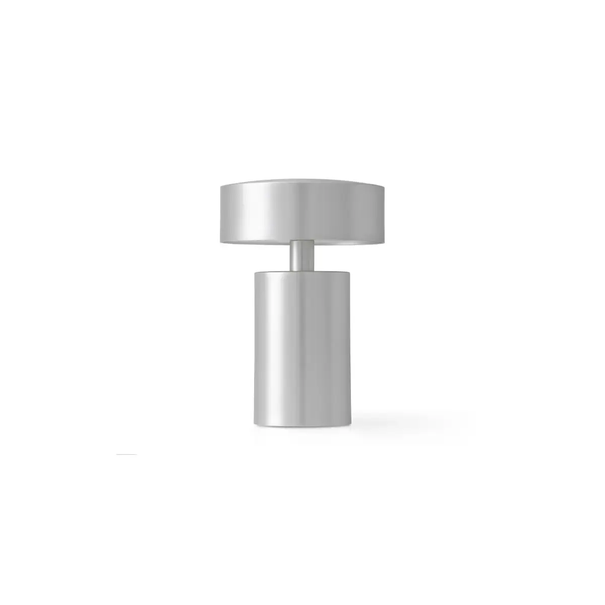 Column bærbar lampe i børstet aluminium