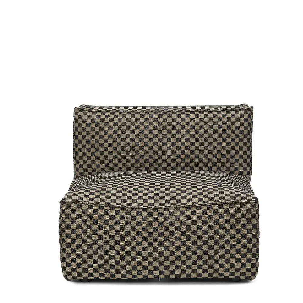 Catena Sofa Center S100 - Check - Sand/Black