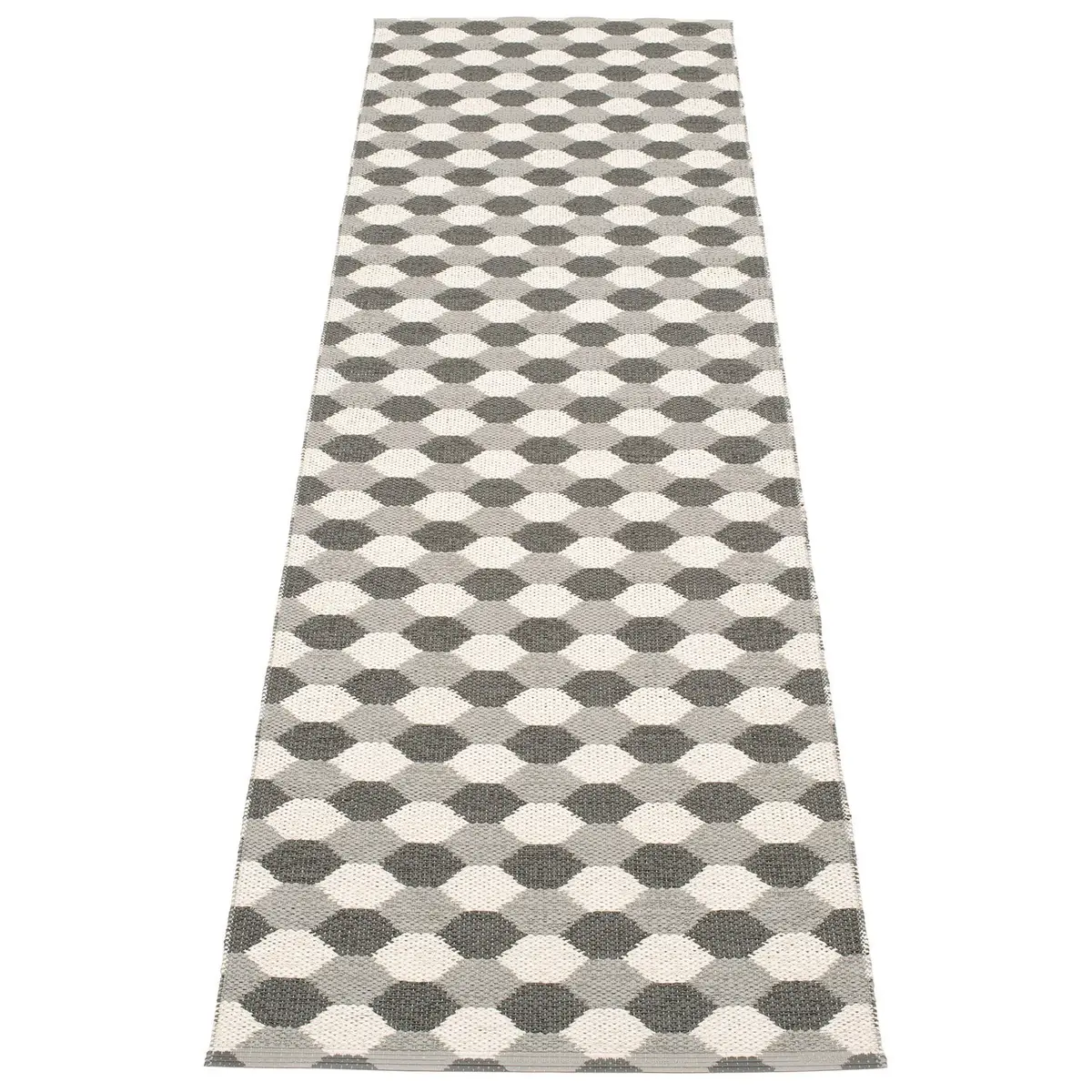Dana matte 70x250 cm warm grey / charcoal / vanilla