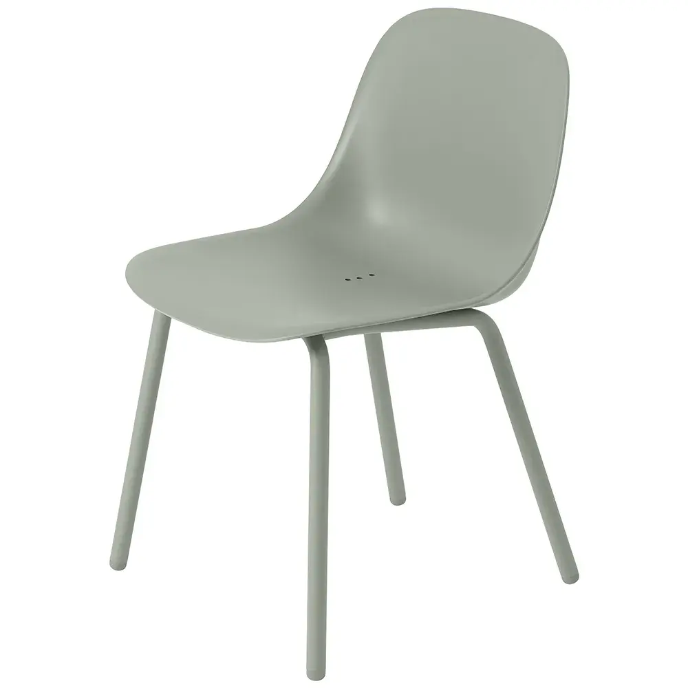 Fiber Outdoor Spisestol Dusty Green