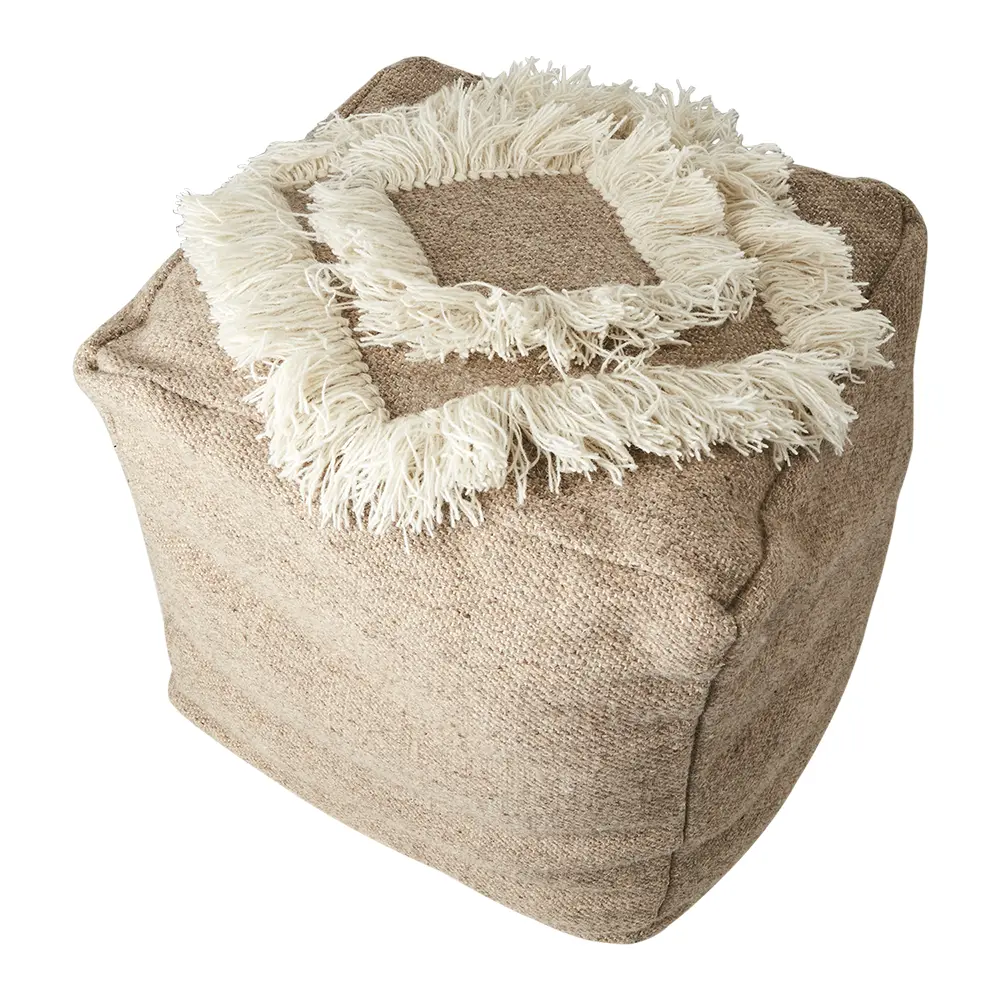 MINNA puff beige/elfenben
