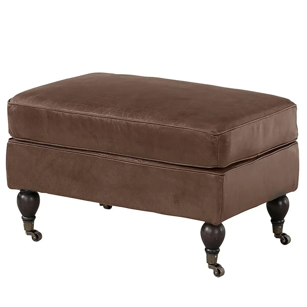 Dessau Puff Chocolate Brown Artwood