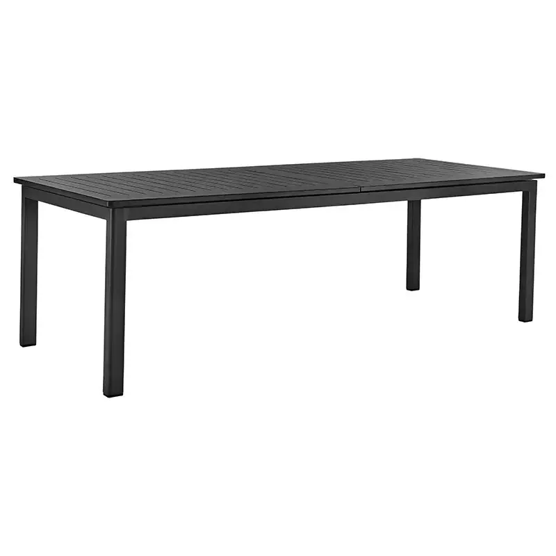 Lomma XL spisebord 100x260-380 cm svart