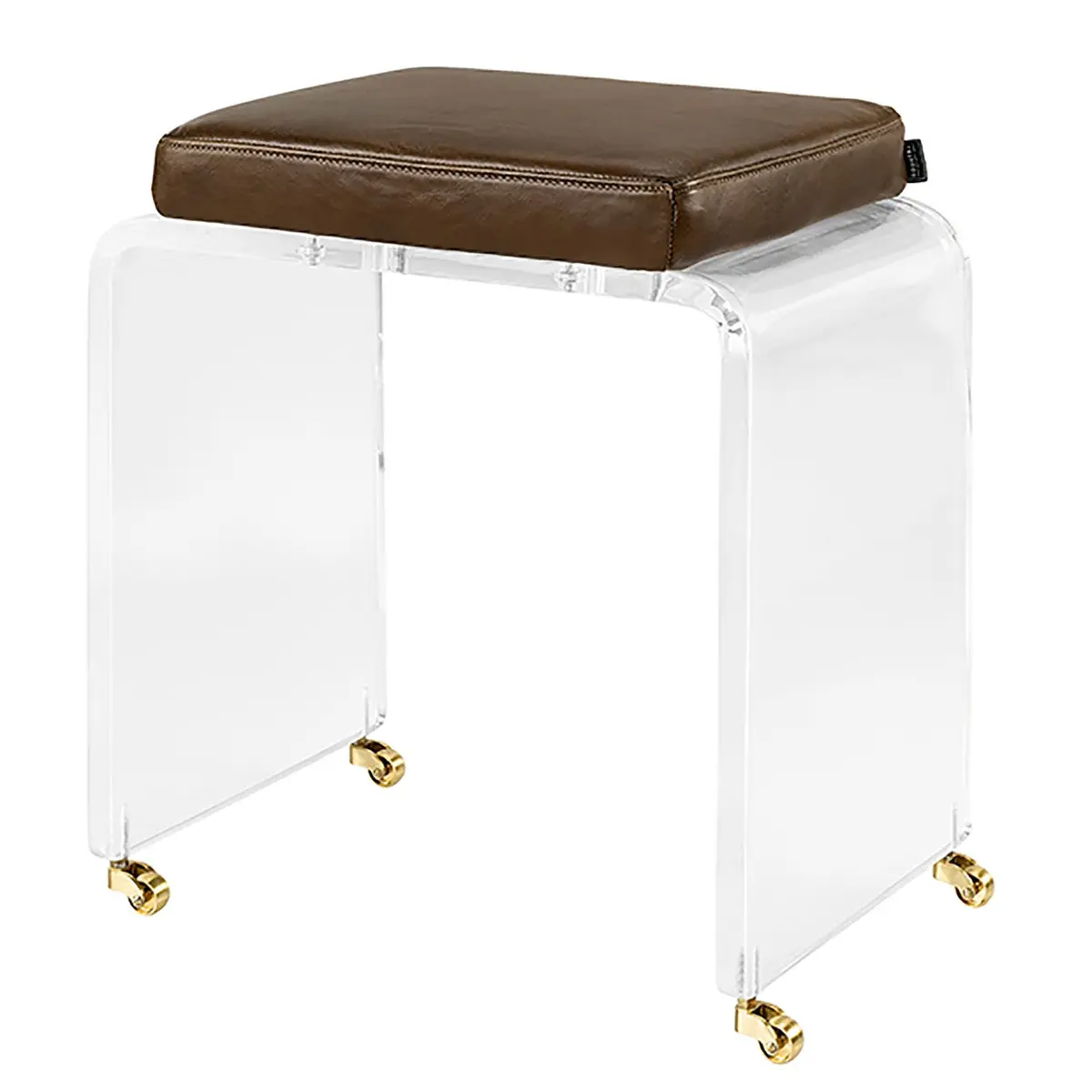 Robby puff pleksiglass/Chocolate Brown Artwood