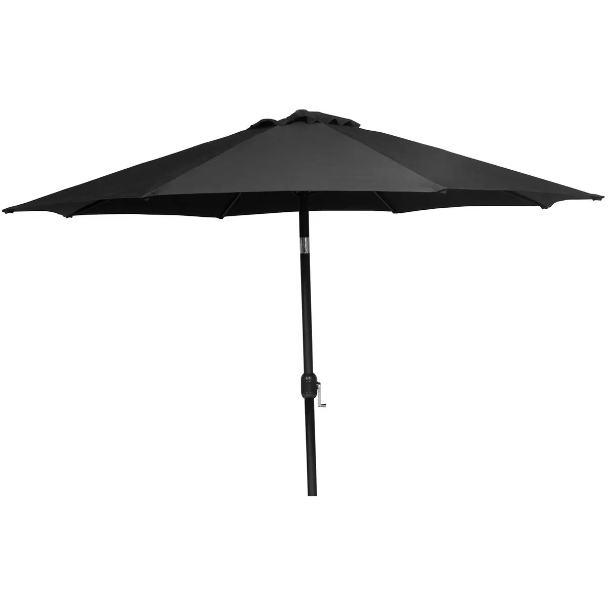 Parasoll 300 cm svart aluminium