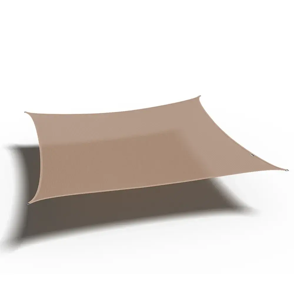 Coolfit solseil firkantet 360x360cm sand