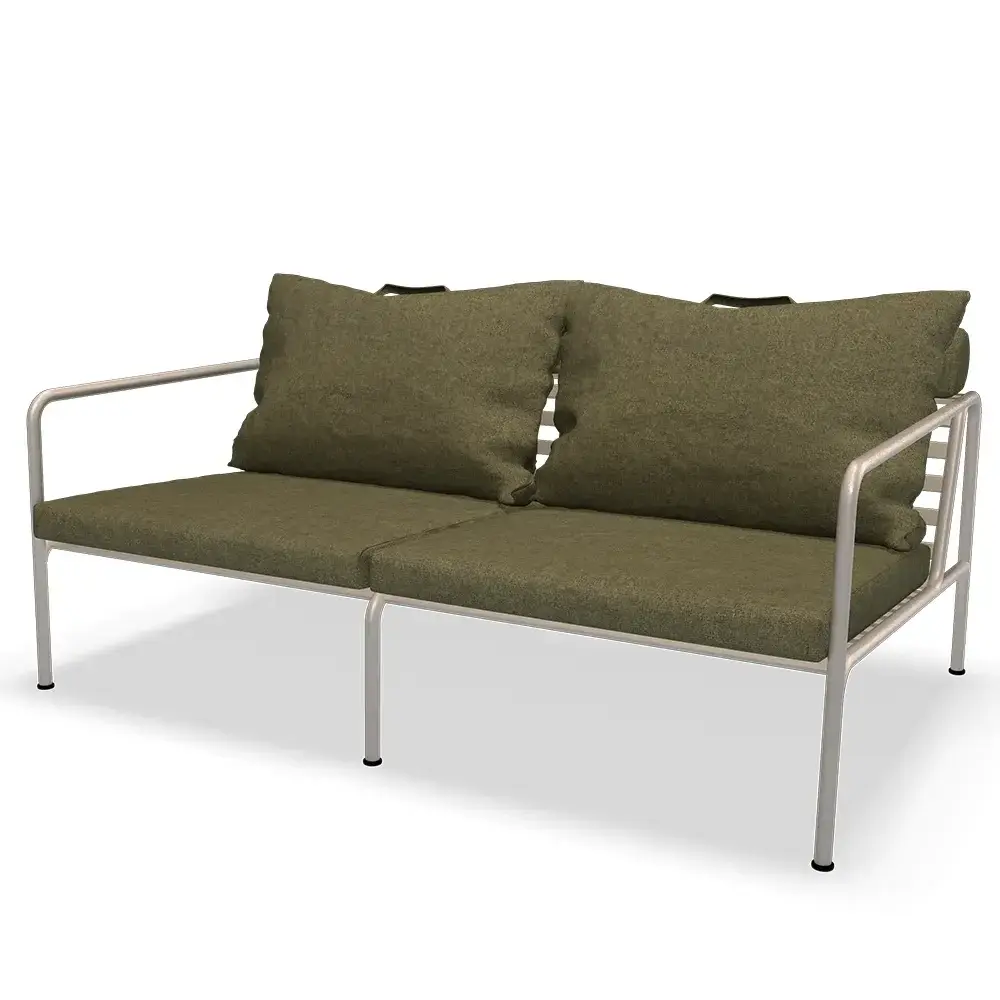 Avon 2-seters sofa Moss/White
