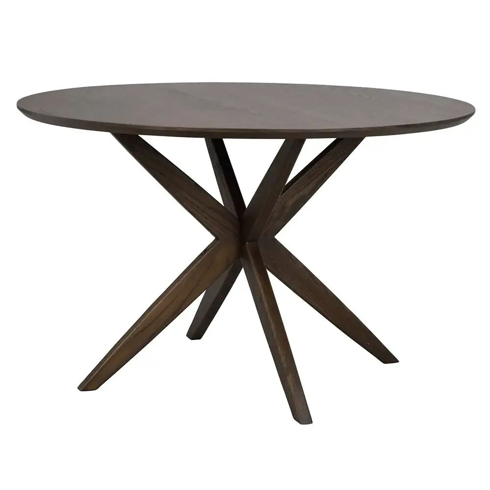 Calverton spisebord Ø120 cm brun eik