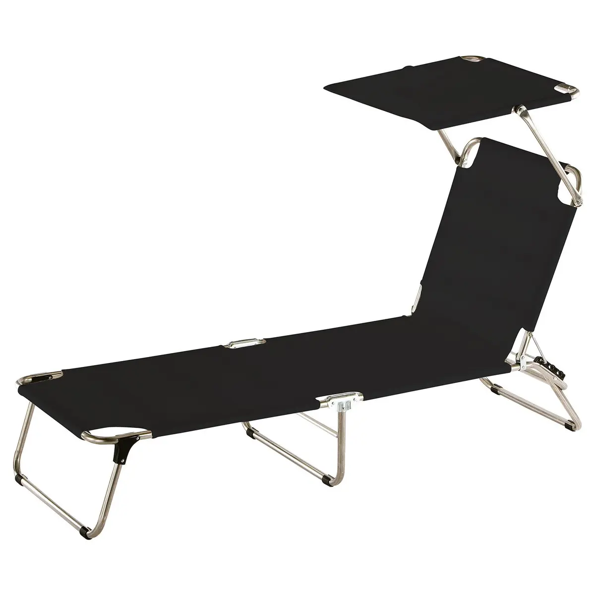 Amigo solseng top black aluminium/textilene