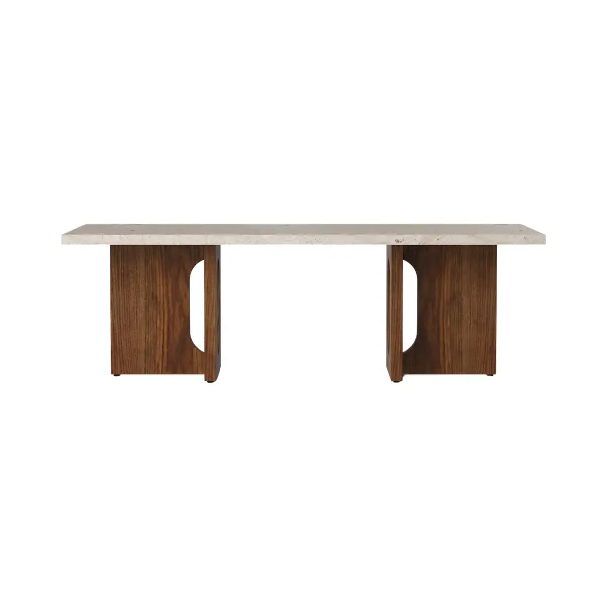 Androgyne salongbord valnøtt/stein Kunis Breccia