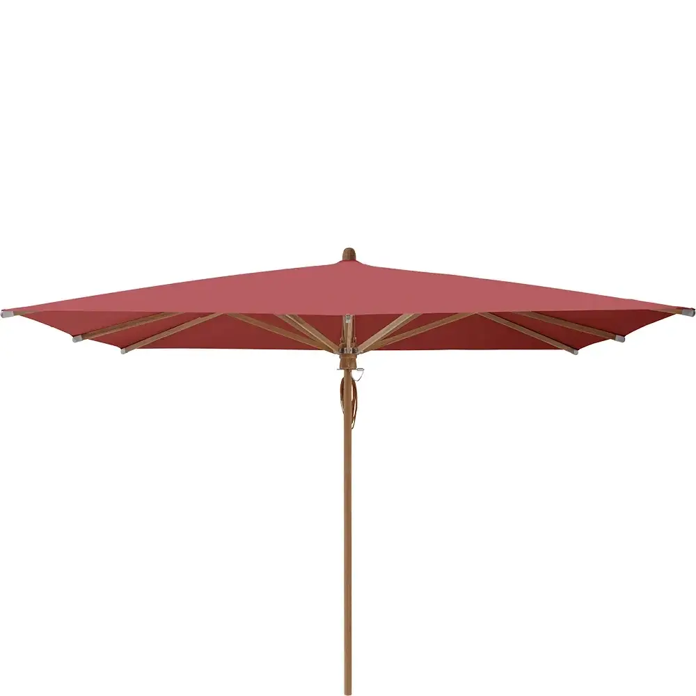 Teakwood parasoll 330x330 cm Kat.5 637 Cherry