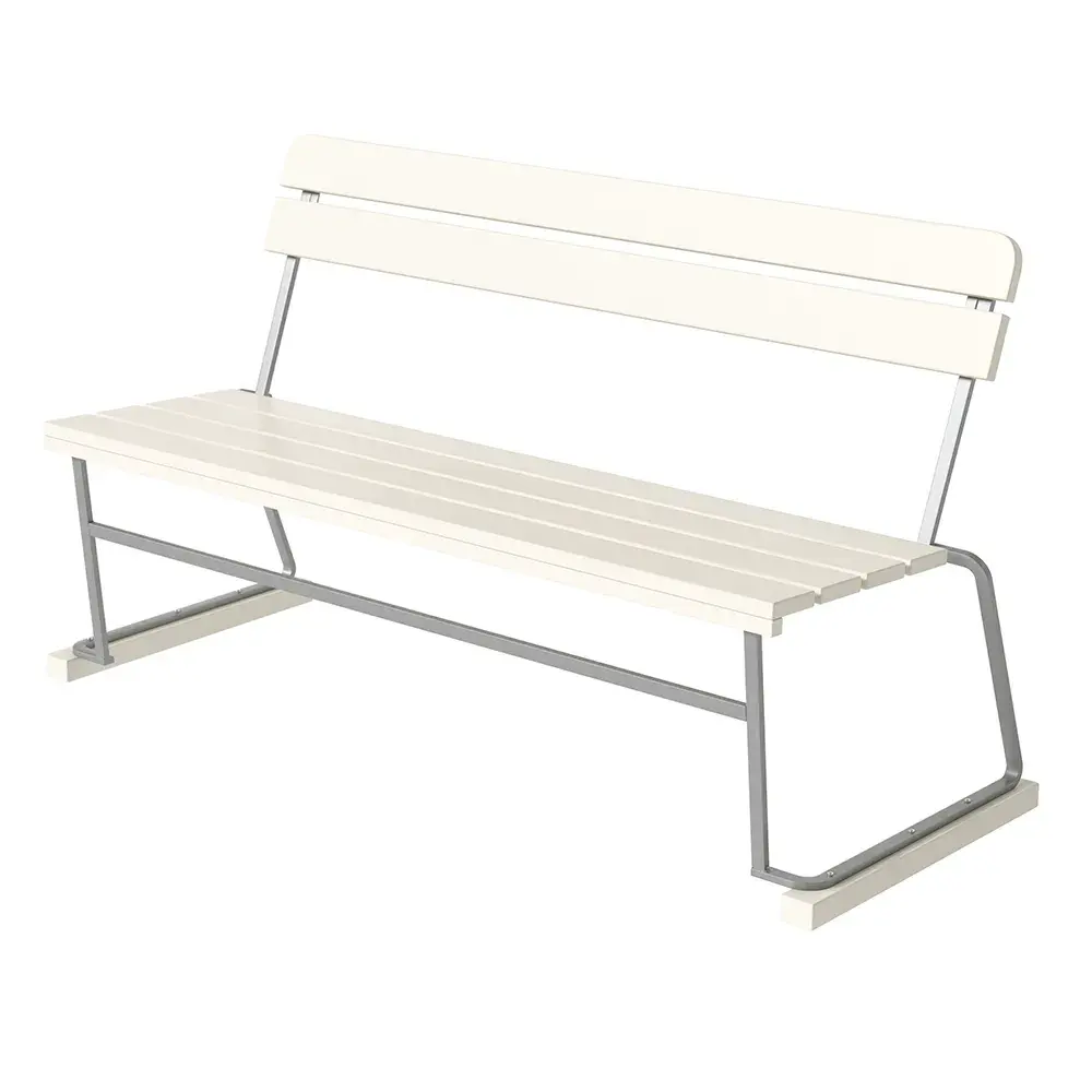Sofa 3 Hvitlakkert eik / Varmgalvanisert