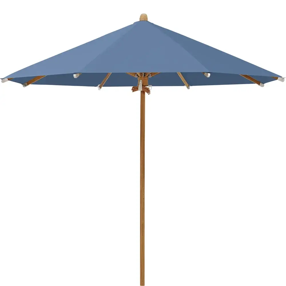 Teakwood parasoll 300 cm Kat.4 418 Cobalt