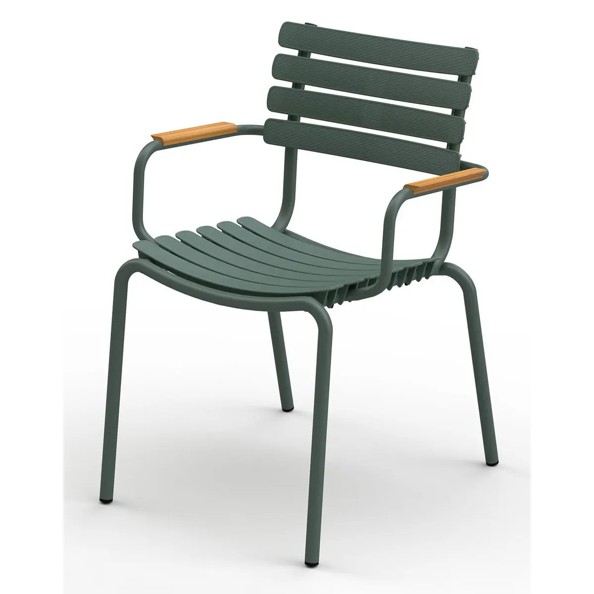 ReCLIPS spisestol Grønn/Grønn Aluminium-Bamboo
