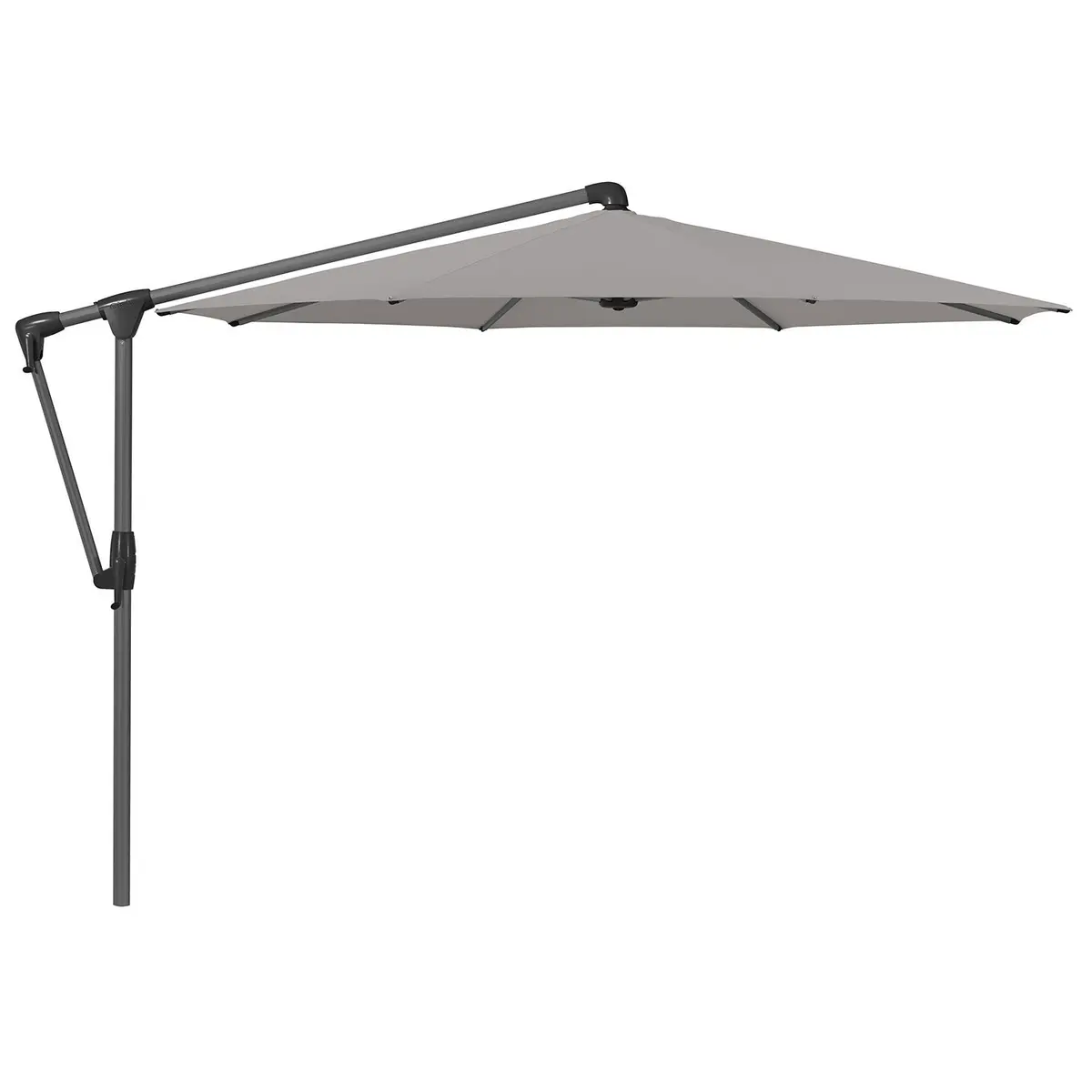 Sunwing Casa fritthengende parasoll 330 cm kat.5 antrasitt aluminium / 652 Silver Glatz