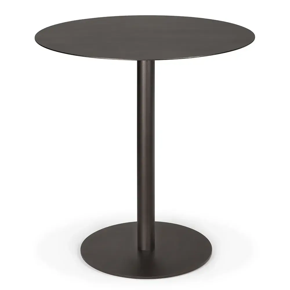 Blend spisebord 70 cm mørk bronse metall