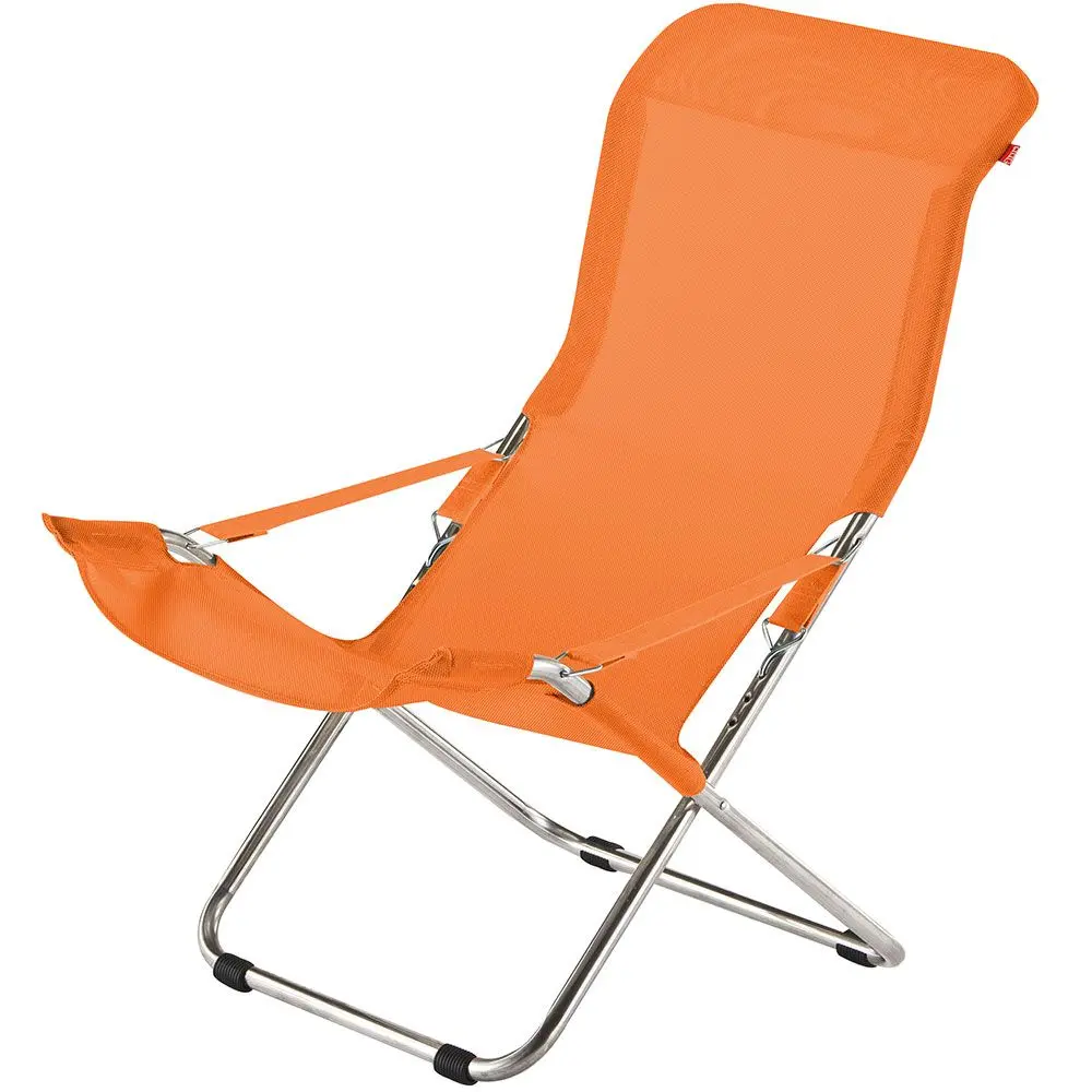 Fiesta hvilestol orange aluminium