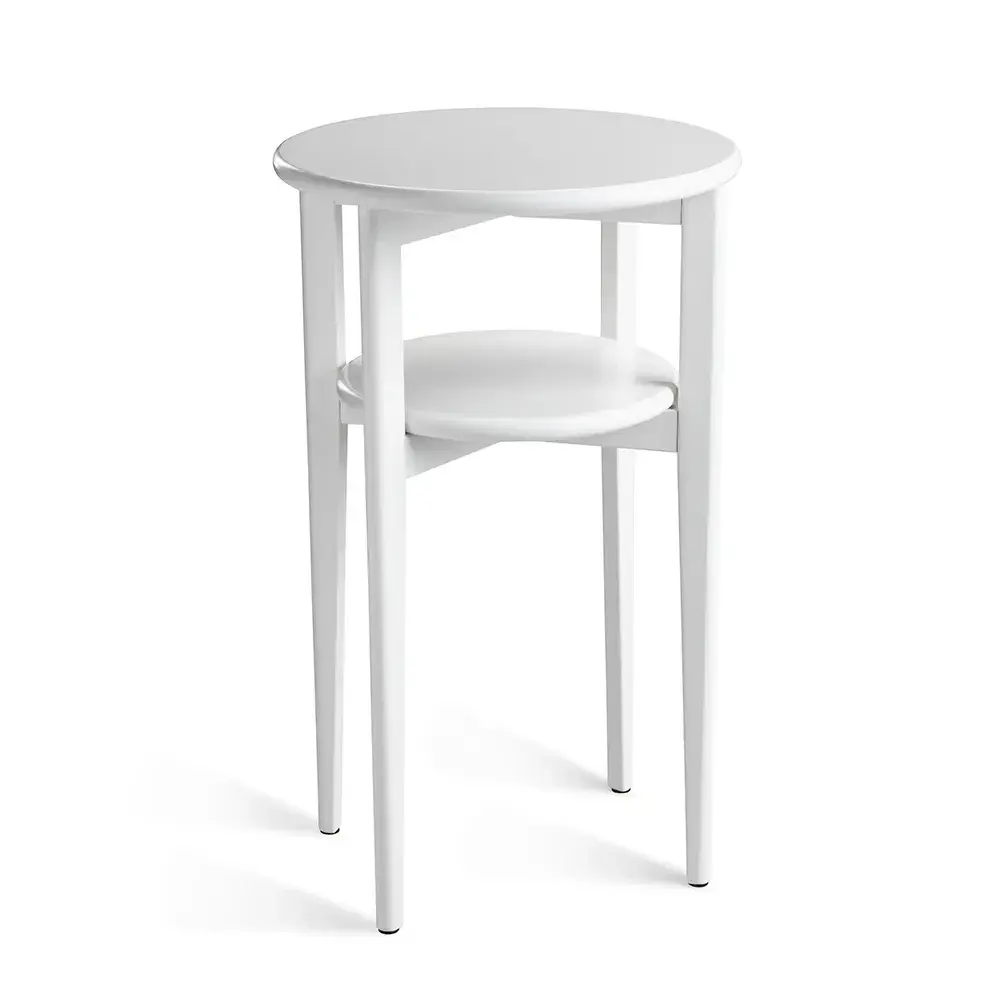 Mira Nattbord Hvitlakkert bjørk