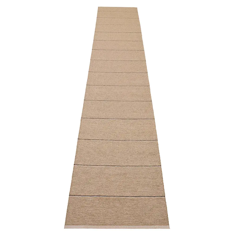 Lea teppe Potato/Dark Brown/Vanilla 70 x 375 cm