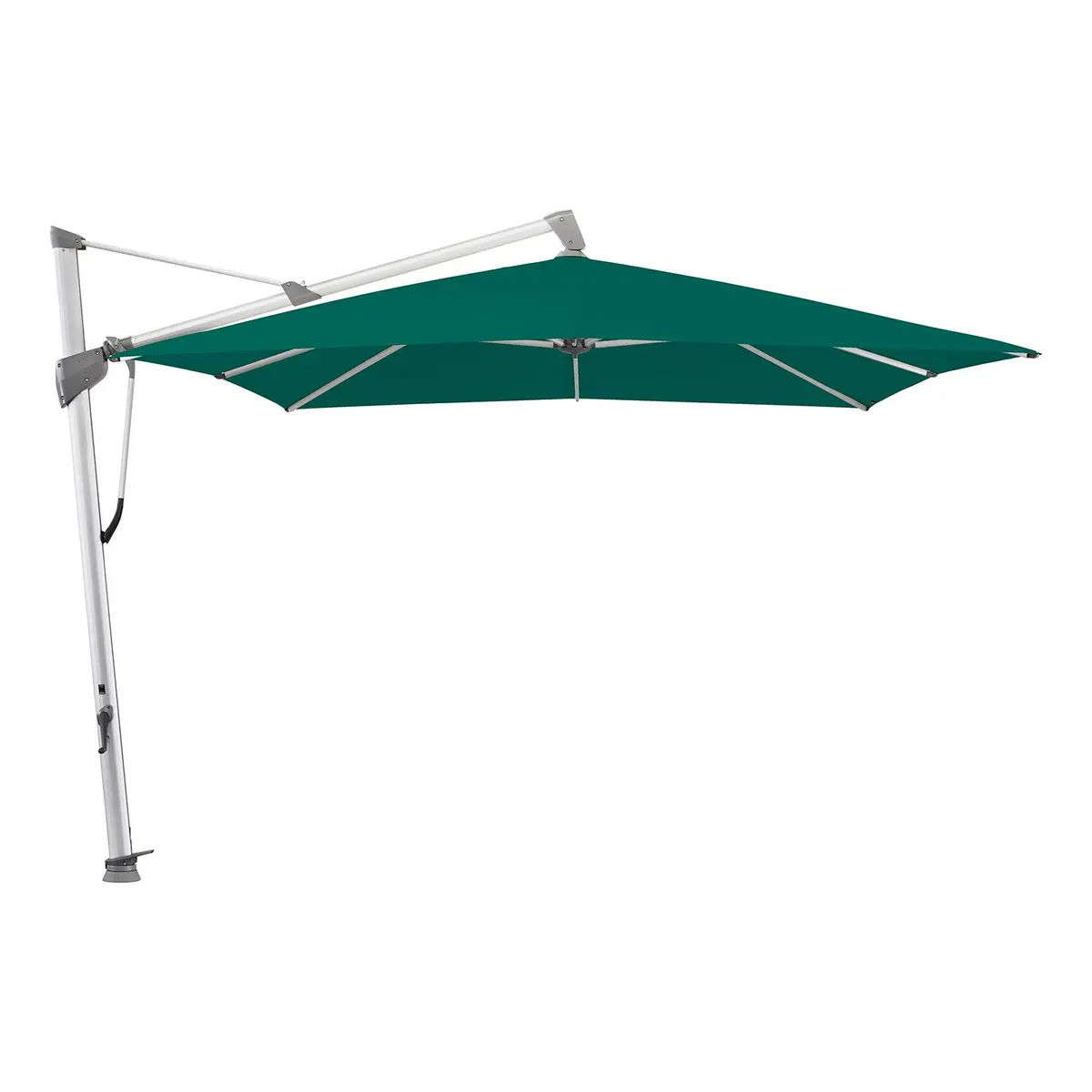 Sombrano S+ fritthengene parasoll 350x350 cm kat.4 anodisert alu / 446 aloe