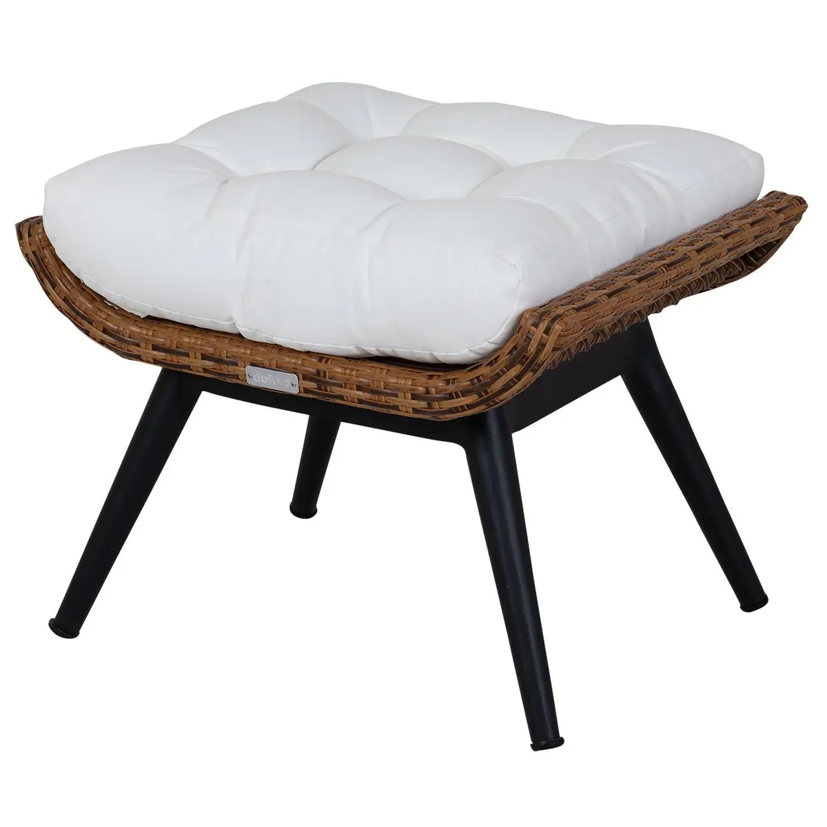 Covelo puff natur/hvit Brafab